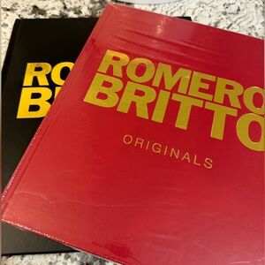 Romero Britto Originals Red and Black Coffee Table Books